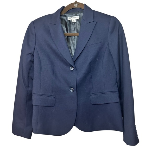 Pendleton Petite Virgin Wool Navy Blue Women's Blazer Size 6 Petite - Picture 1 of 9
